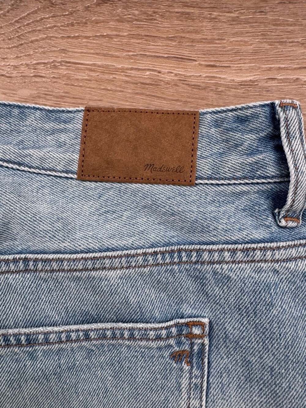 Madewell Low-Slung Straight Criss-Cross Waist Jeans 18W Light Wash NWT - Picture 13 of 14